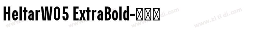 HeltarW05 ExtraBold字体转换
